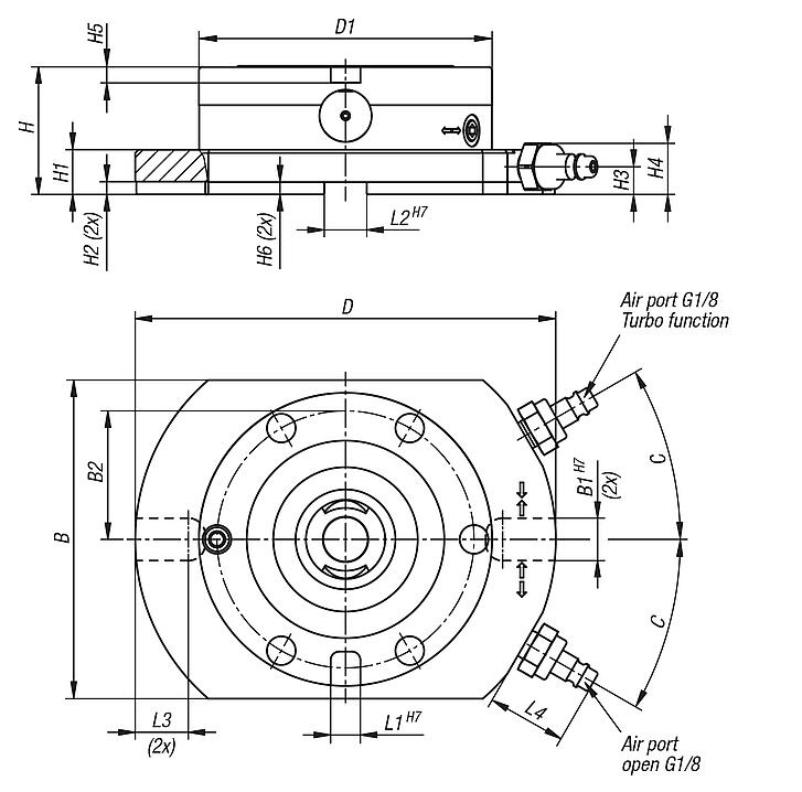 UNILOCK 1x clamping stations