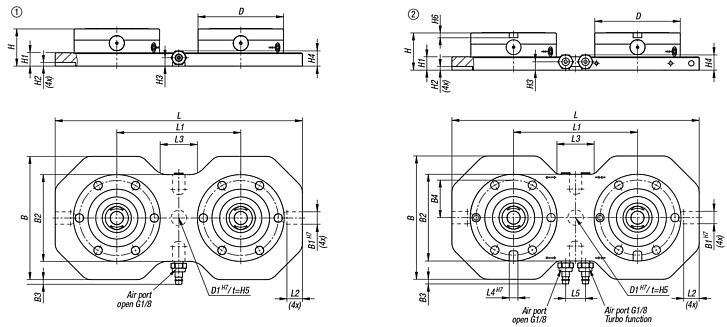UNILOCK 2x clamping stations