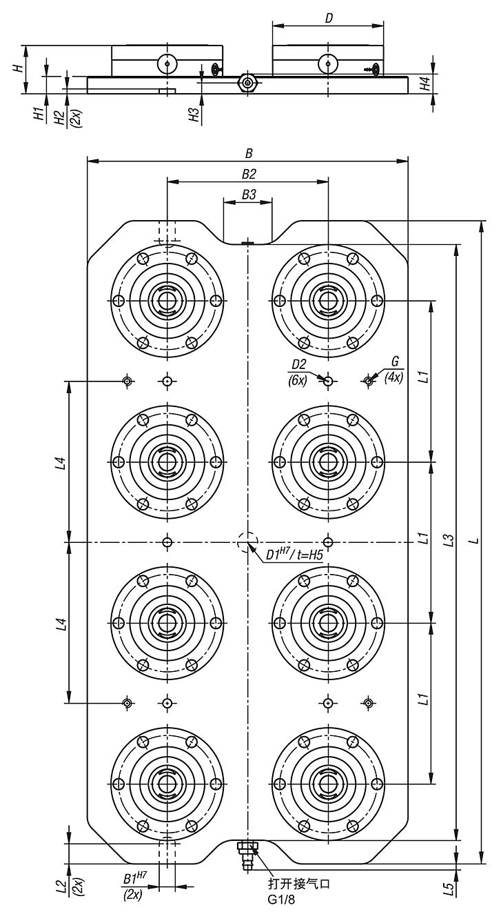 UNILOCK 8 工位夹持站