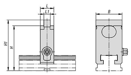 中心夹钳 KIPPflexX 5 轴夹具