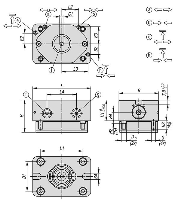 UNILOCK 夹持模块 
EGM 110-75