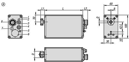 用于推杆的不锈钢或铝制执行器，A 型