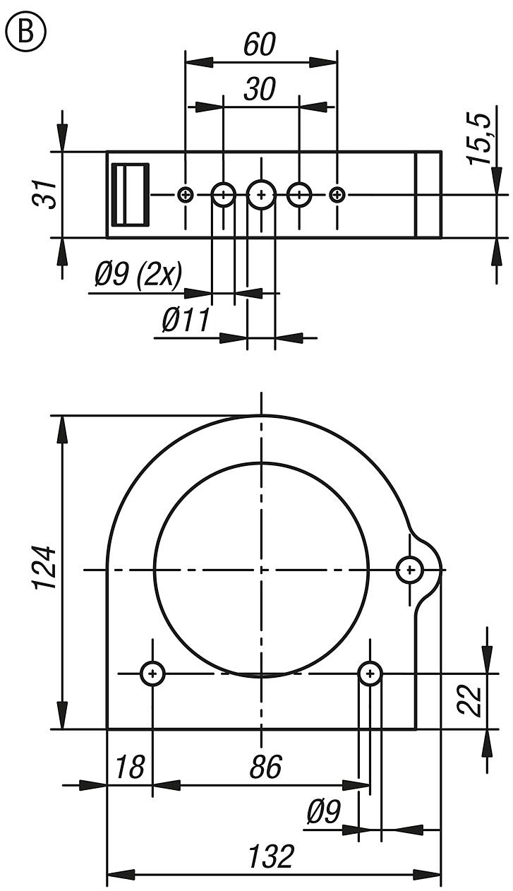 Low-friction guides, Form B