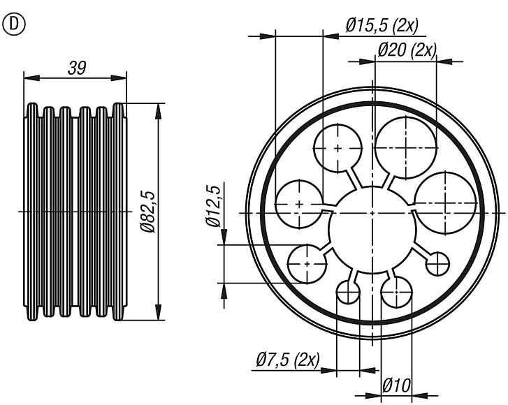 电缆套管，D 型