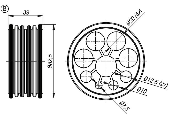 Cable glands, Form B