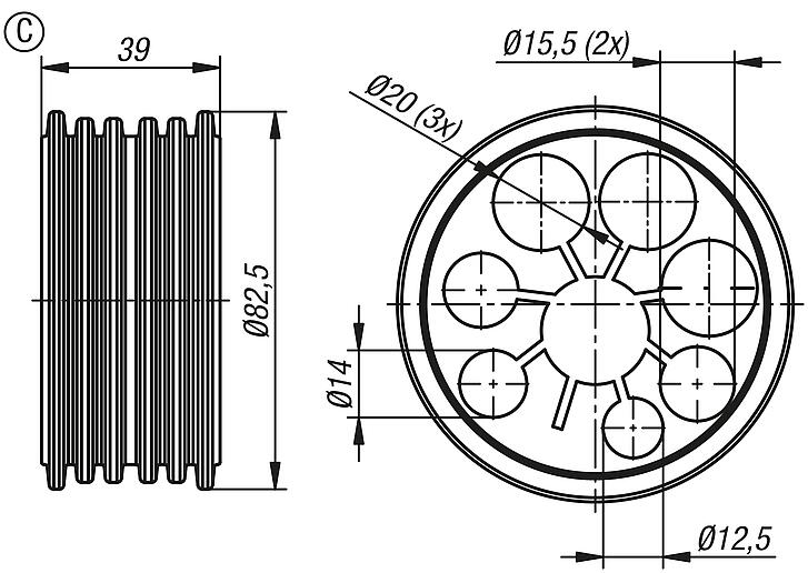 Cable glands, Form C