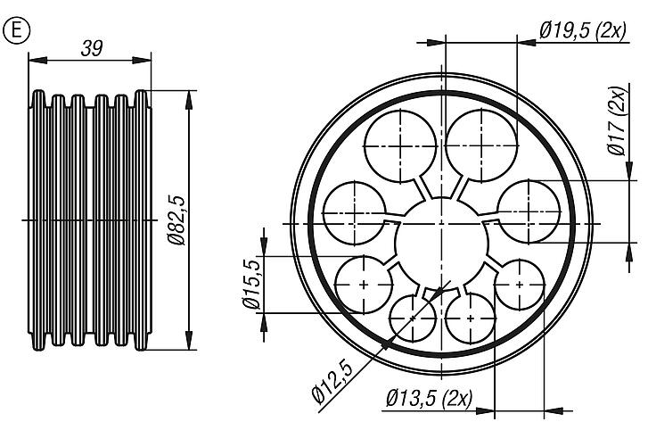 Cable glands, Form E