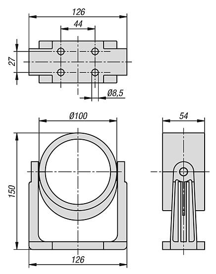 带滑动导套的旋转叉