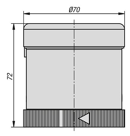 蜂鸣器元件，连续/脉冲音，
直径 70 mm 24 V AC/DC