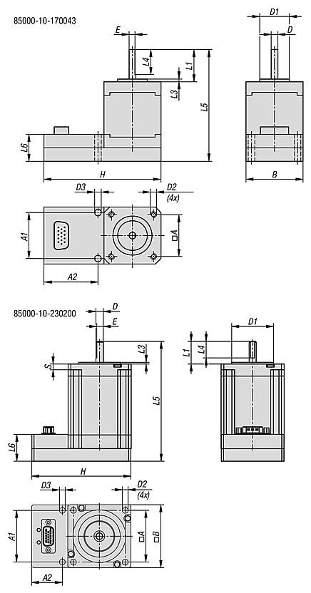 Stepper motor with integrated positioning control