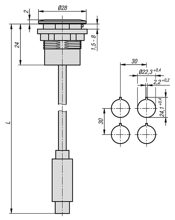 USB 面板插座 
USB-C 型
