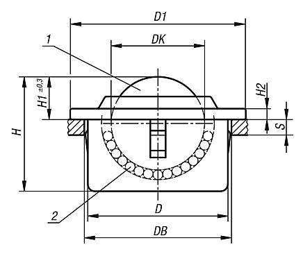Ball transfer units with spring clips