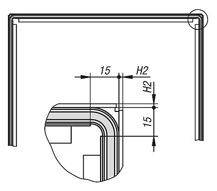 四唇形型材 EPDM 海绵橡胶