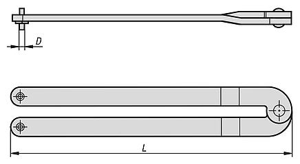 端孔扳手，可调