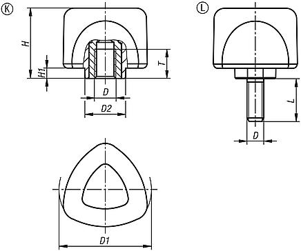 符合人体工学的 2K 三星把手