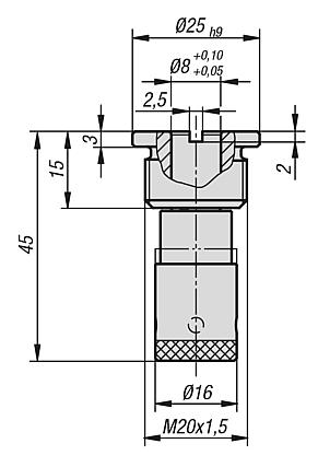 Ball lock bushes with twist lock