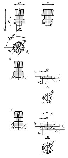 不锈钢重型旋转锁闩
带旋转驱动器和塑料或不锈钢旋转头