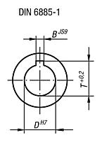 Cardan single joints, stainless steel, with plain bearing, similar to DIN 808