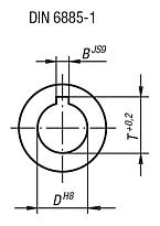 Universal joints double with plain bearing, robust version DIN 808
